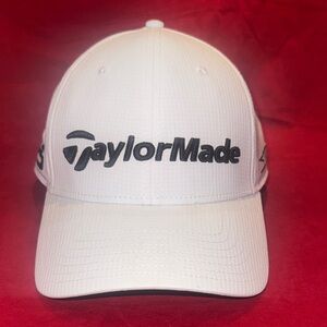 TaylorMade White and Black Golf Cap